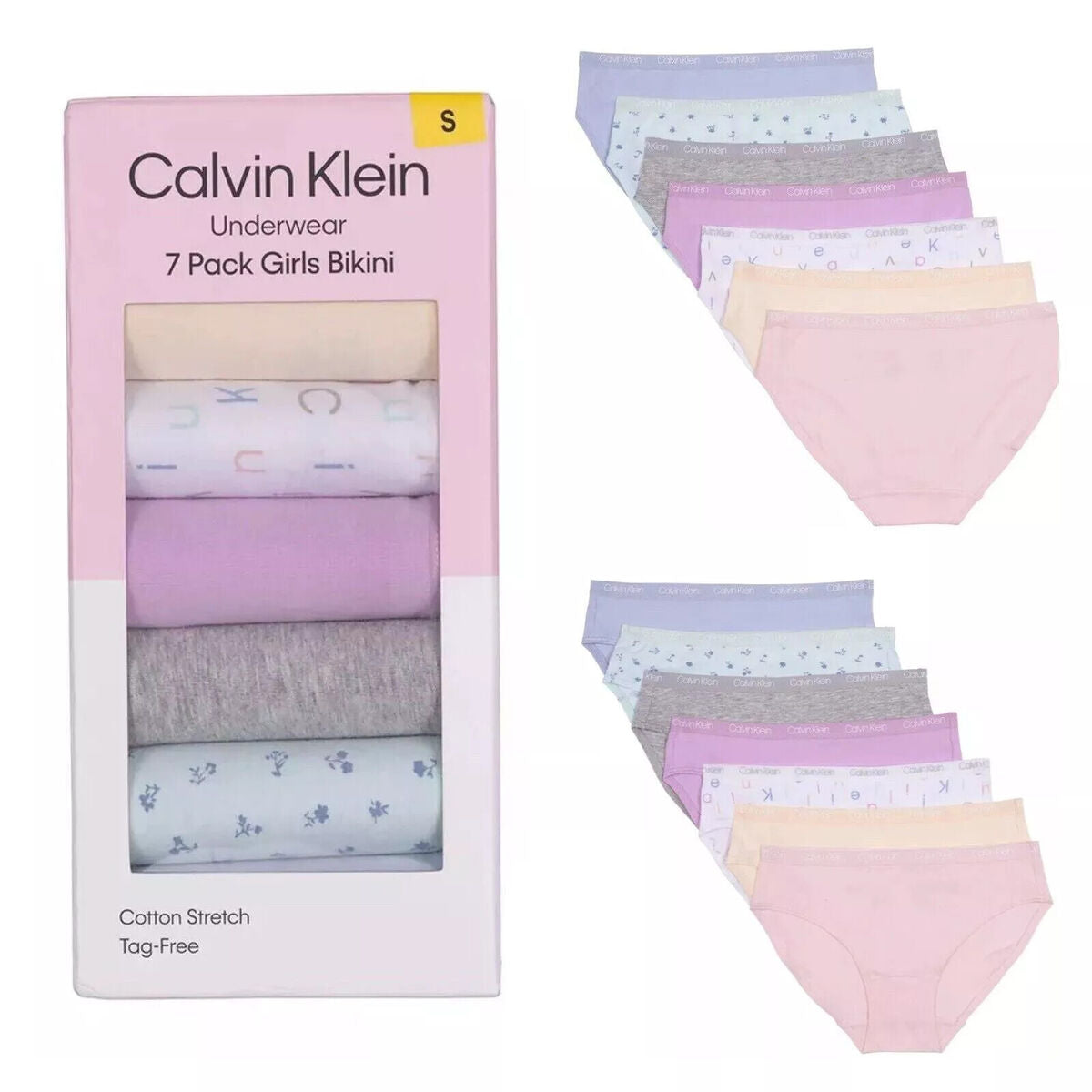 Calvin Klein 7 Pieces Girls Bikini