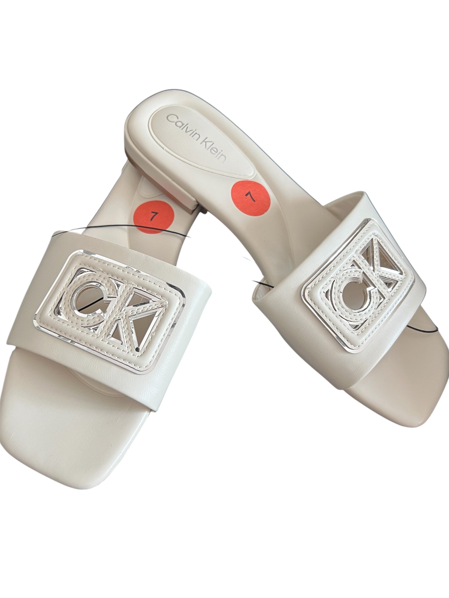 Calvin Klein White Slide