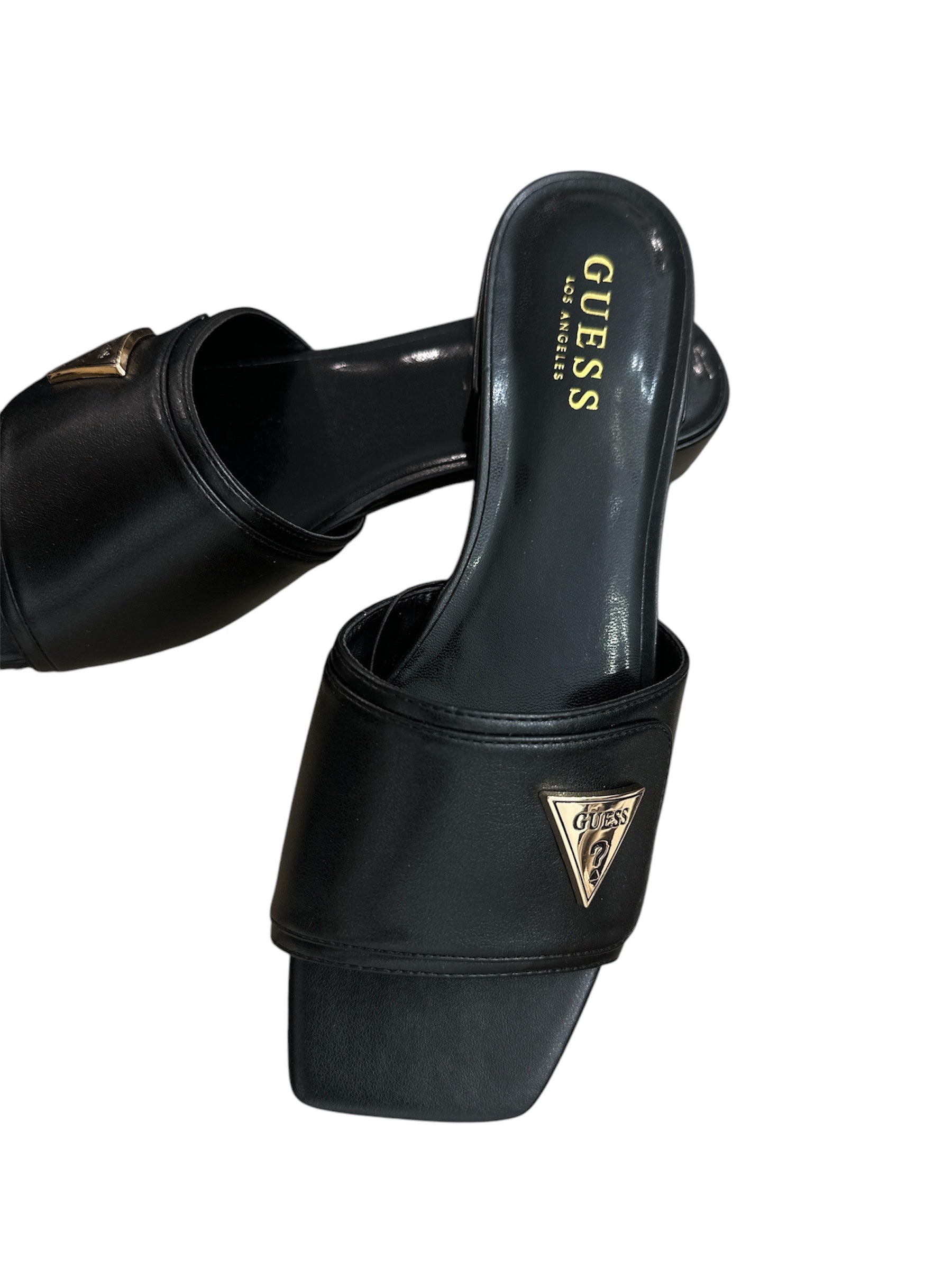 GUESS Black Leather Slipper