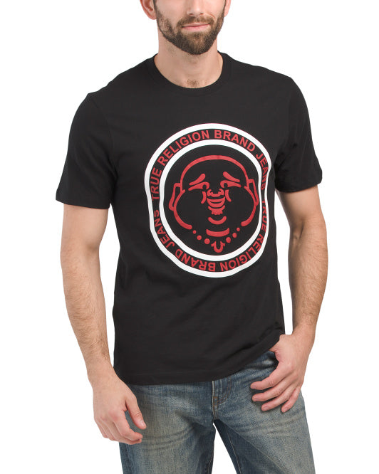 True Religion Black Logo Tee