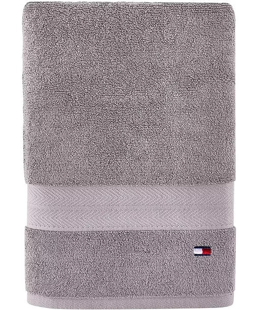 TOMMY HILFIGER GREY VIOLET LAGE BATH TOWEL