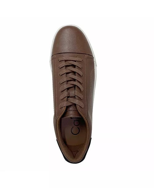 CALVIN KLEIN BROWN LEATHER SHOES