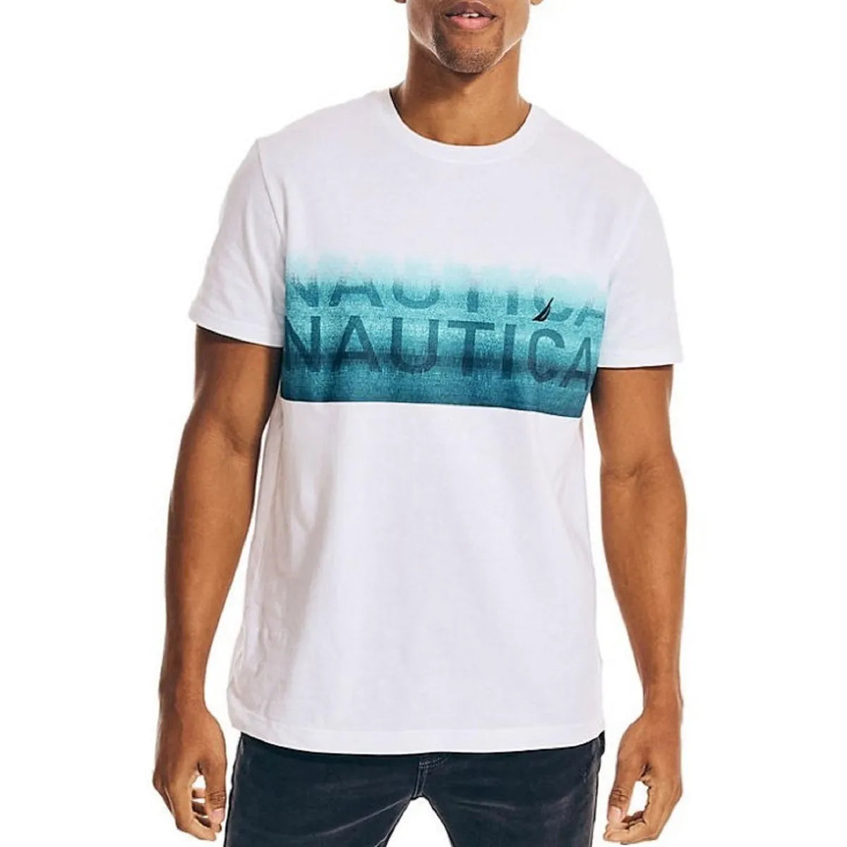 Nautica Blue Ombre Logo Shirt