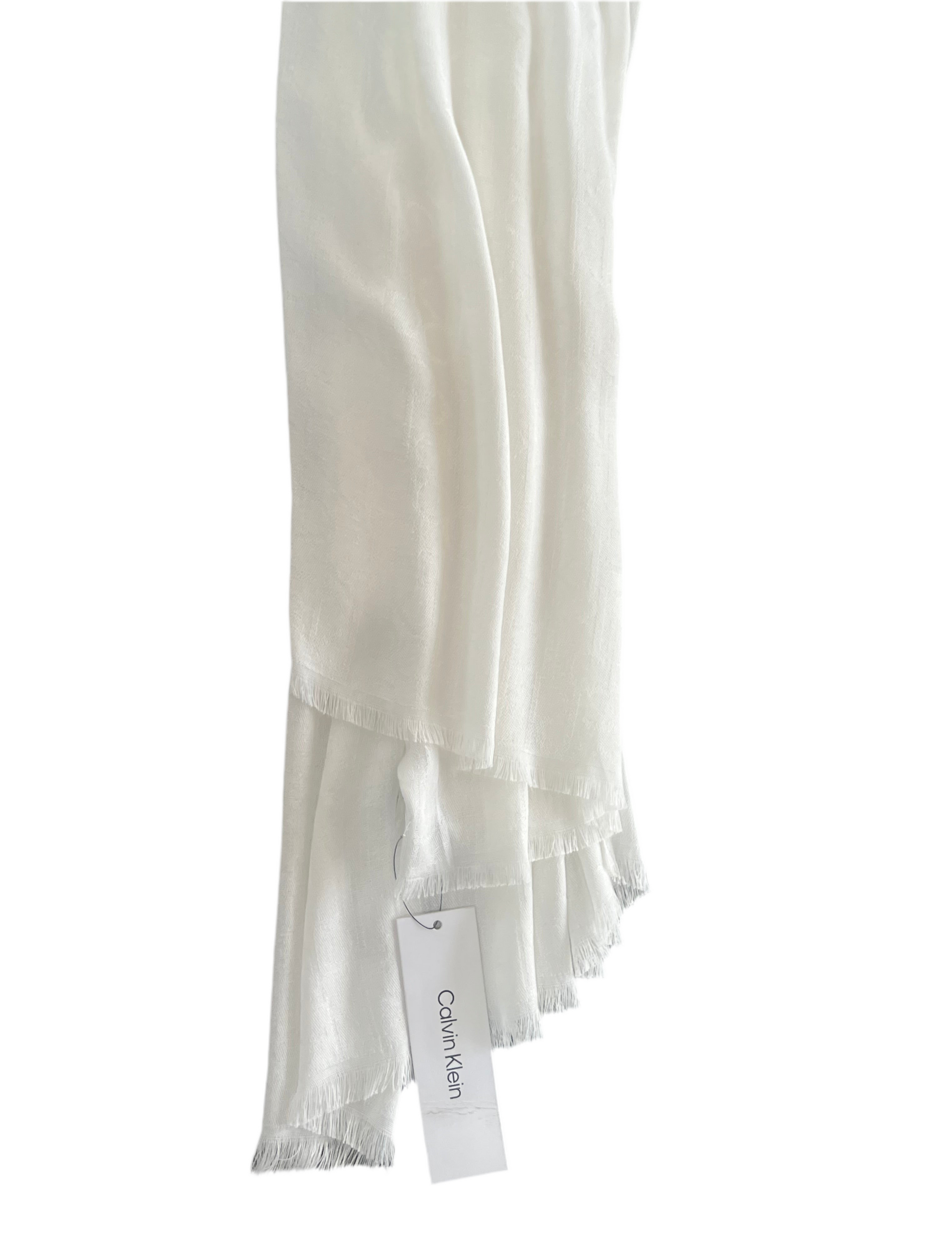 CALVIN KLEIN off white SCARF
