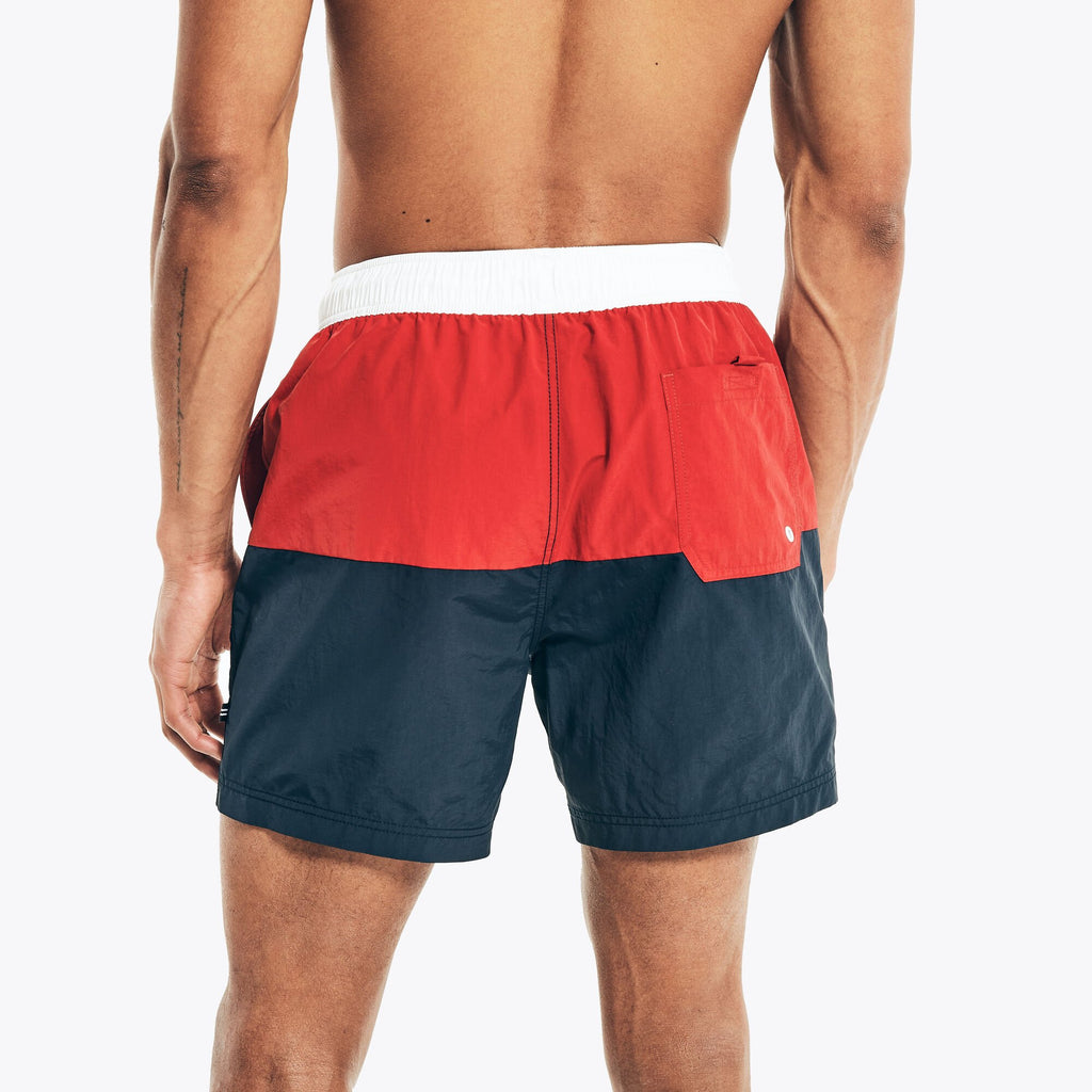 NAUTICA Navy Red Swim