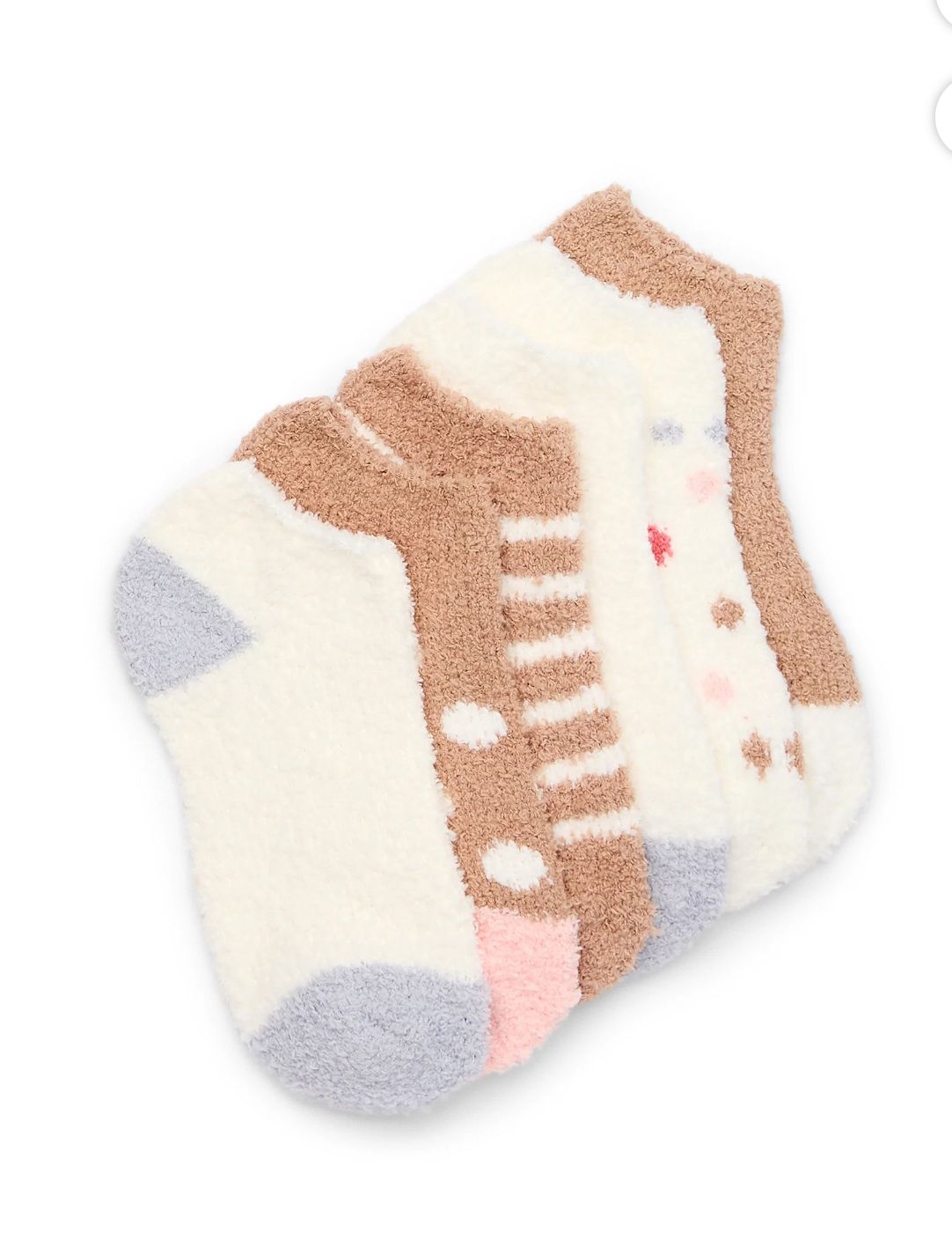 6 Pack Fleece Socks