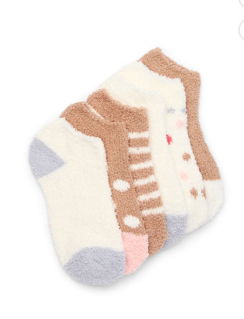 6 Pack Fleece Socks