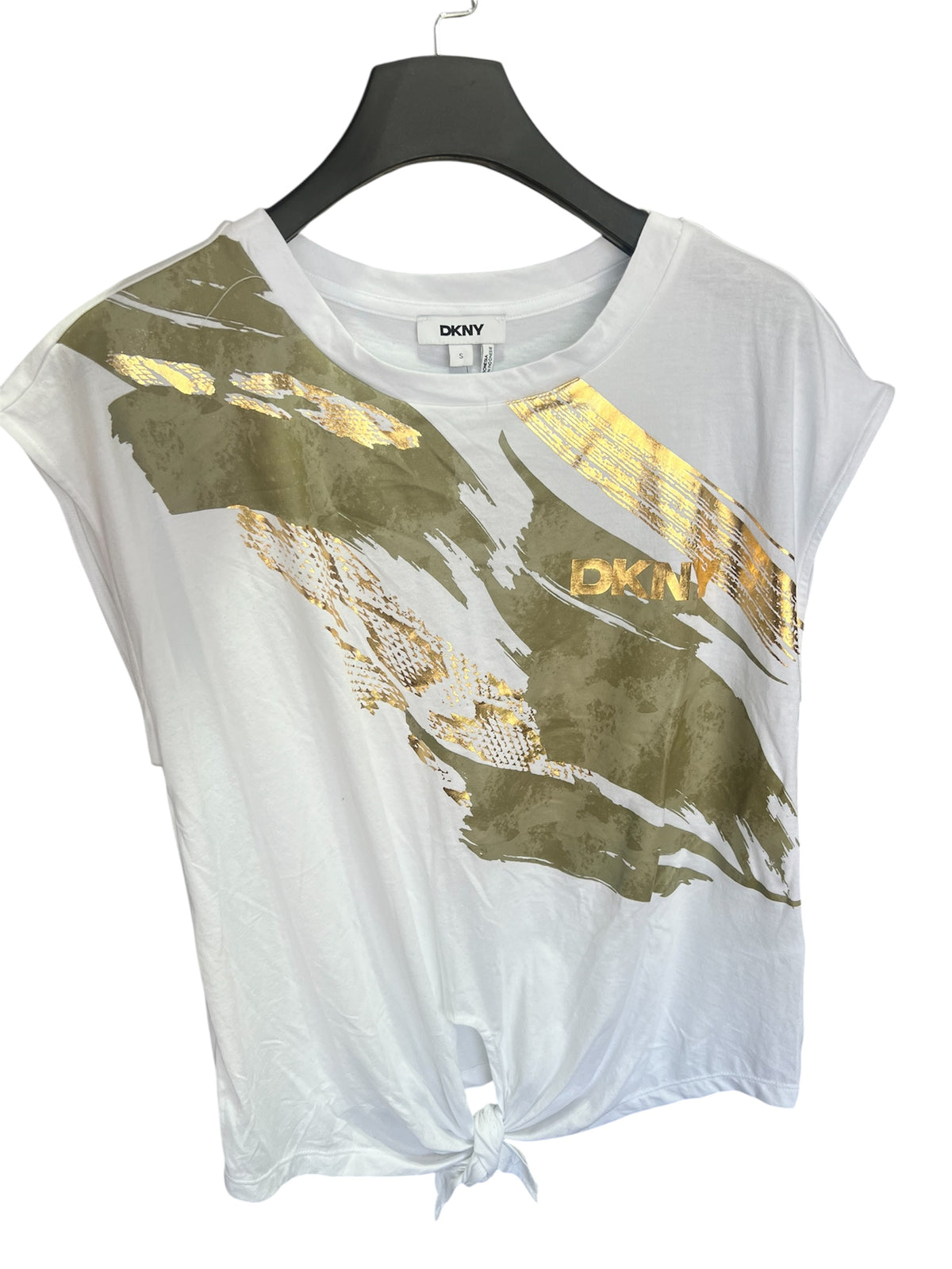 DKNY Gold & White Tshirt
