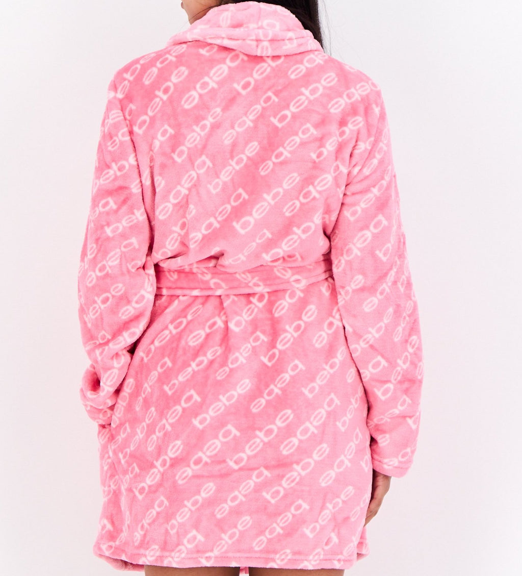 BEBE PINK LOGO ROBE