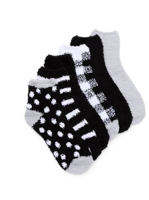 6 Pack Fleece Socks