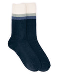 MUK LUKS Women's Microfiber Crew Boot Sock, 1-Pack, Size 6-11