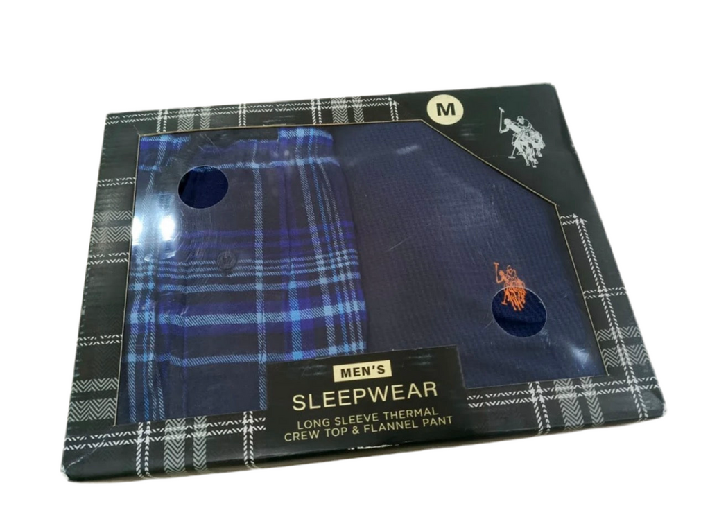 U.S. Polo Men's Navy Pajama Set