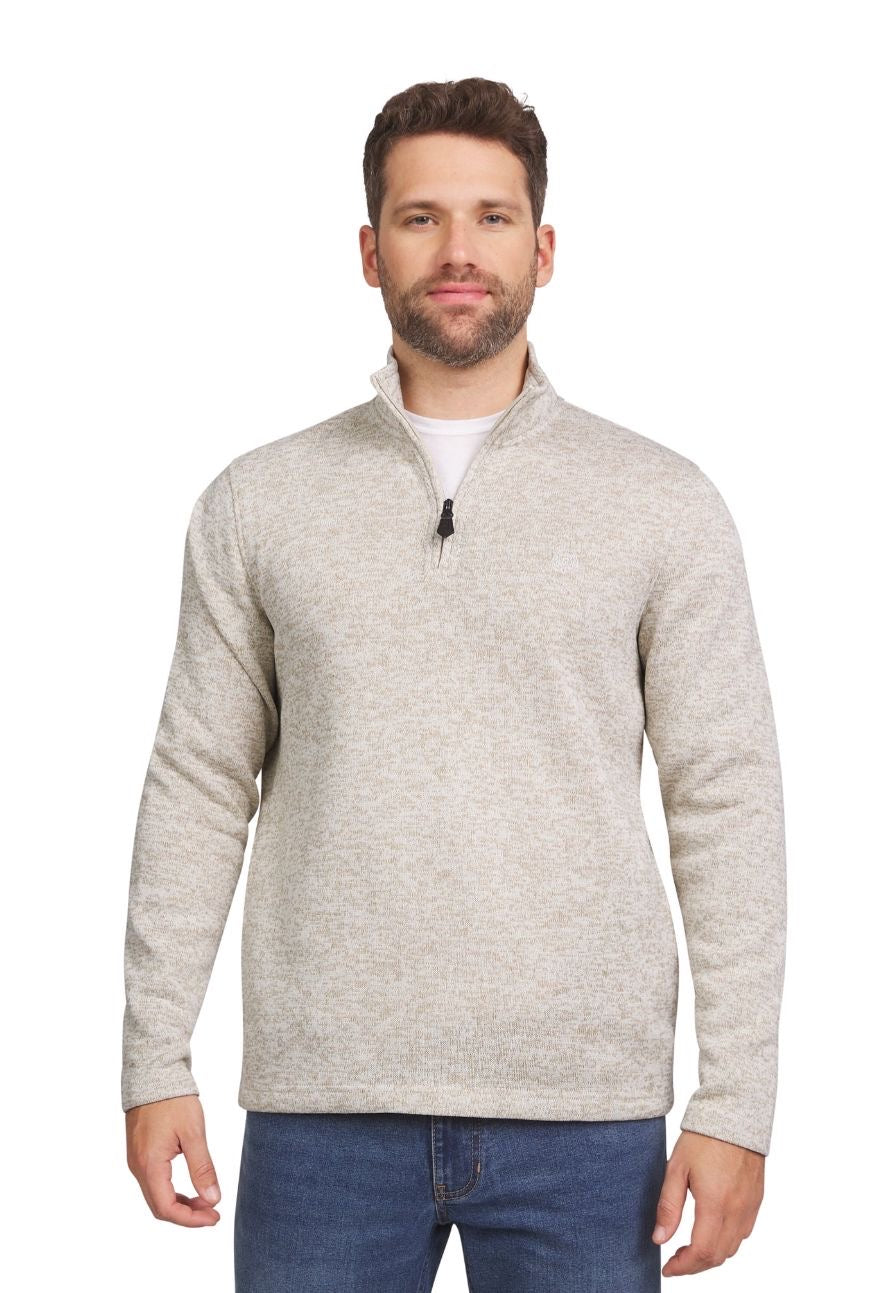 Chaps Quarter Zip Fleece Sweater Gift Box Set