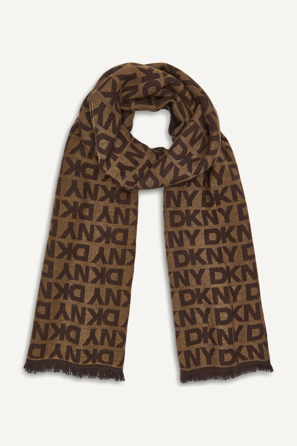 DKNY Brown Scarf