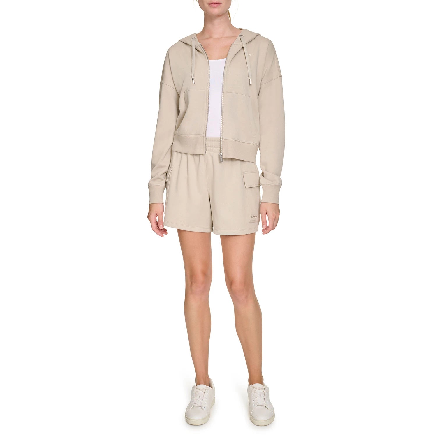 DKNY Jacket and Short Set Beige