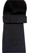 Calvin Klein Black Hat & Scarf