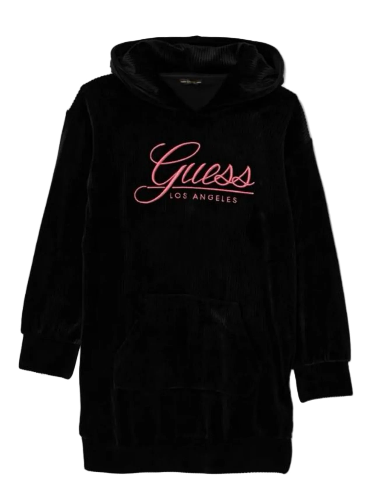 GUESS Girls' Eco Corduroy Hooded Long Sleeve Dress
