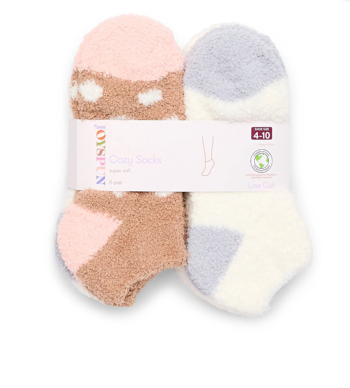 6 Pack Fleece Socks