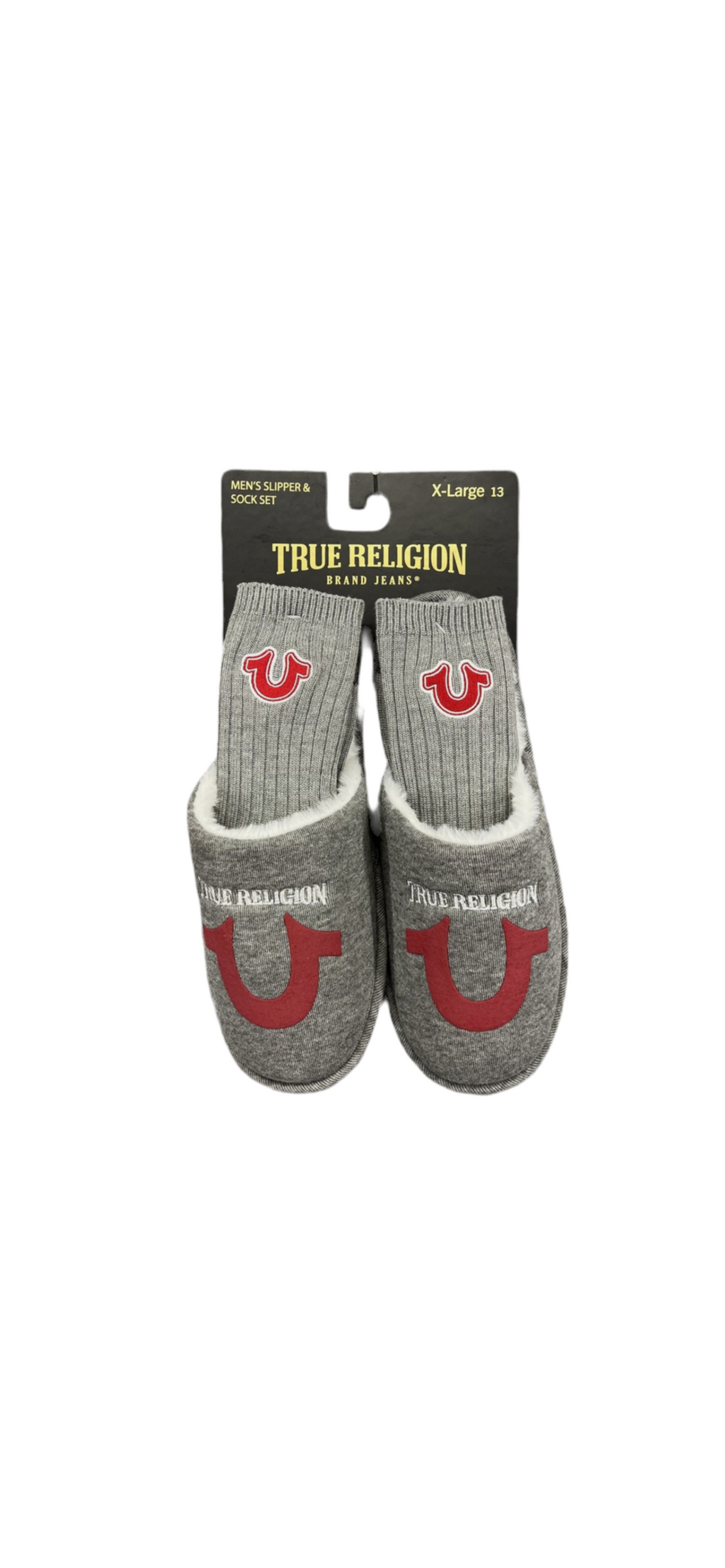 True Religion Men’s Slipper & Sock Set