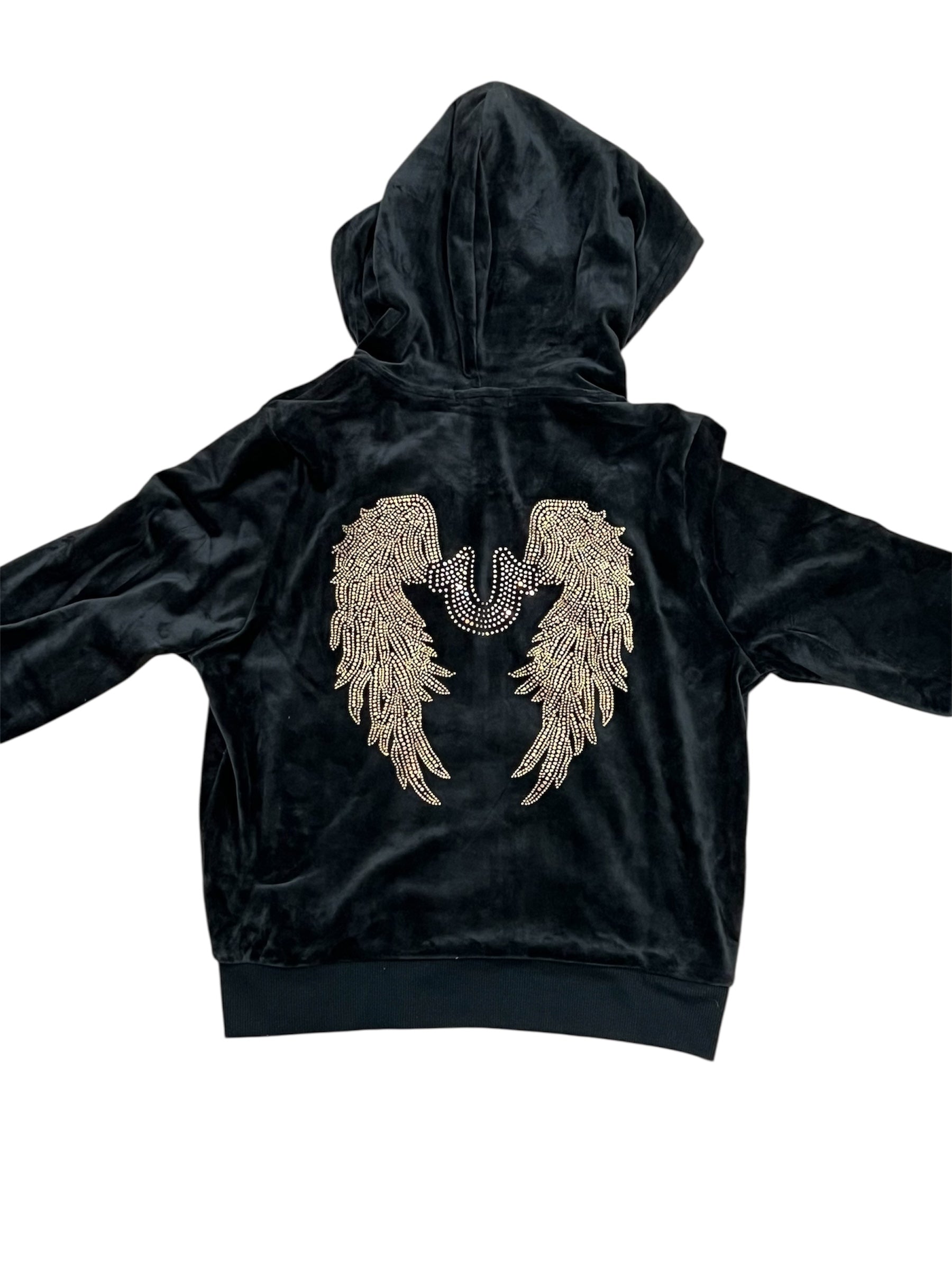 True Religion Black Zipper up Sweater