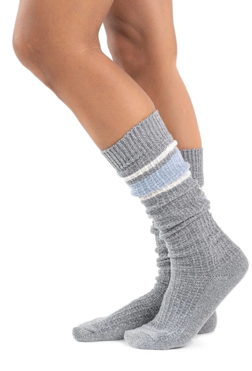 MUK LUKS Women's Microfiber Crew Boot Sock, 1-Pack, Size 6-11
