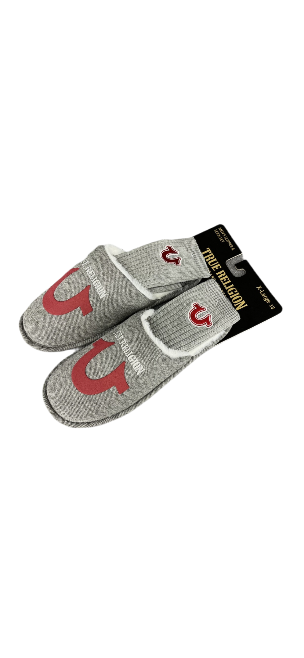 True Religion Men’s Slipper & Sock Set
