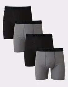 HANES 4 Pack Size L 2 Black 2 Grey