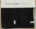 Calvin Klein Black Hat & Scarf