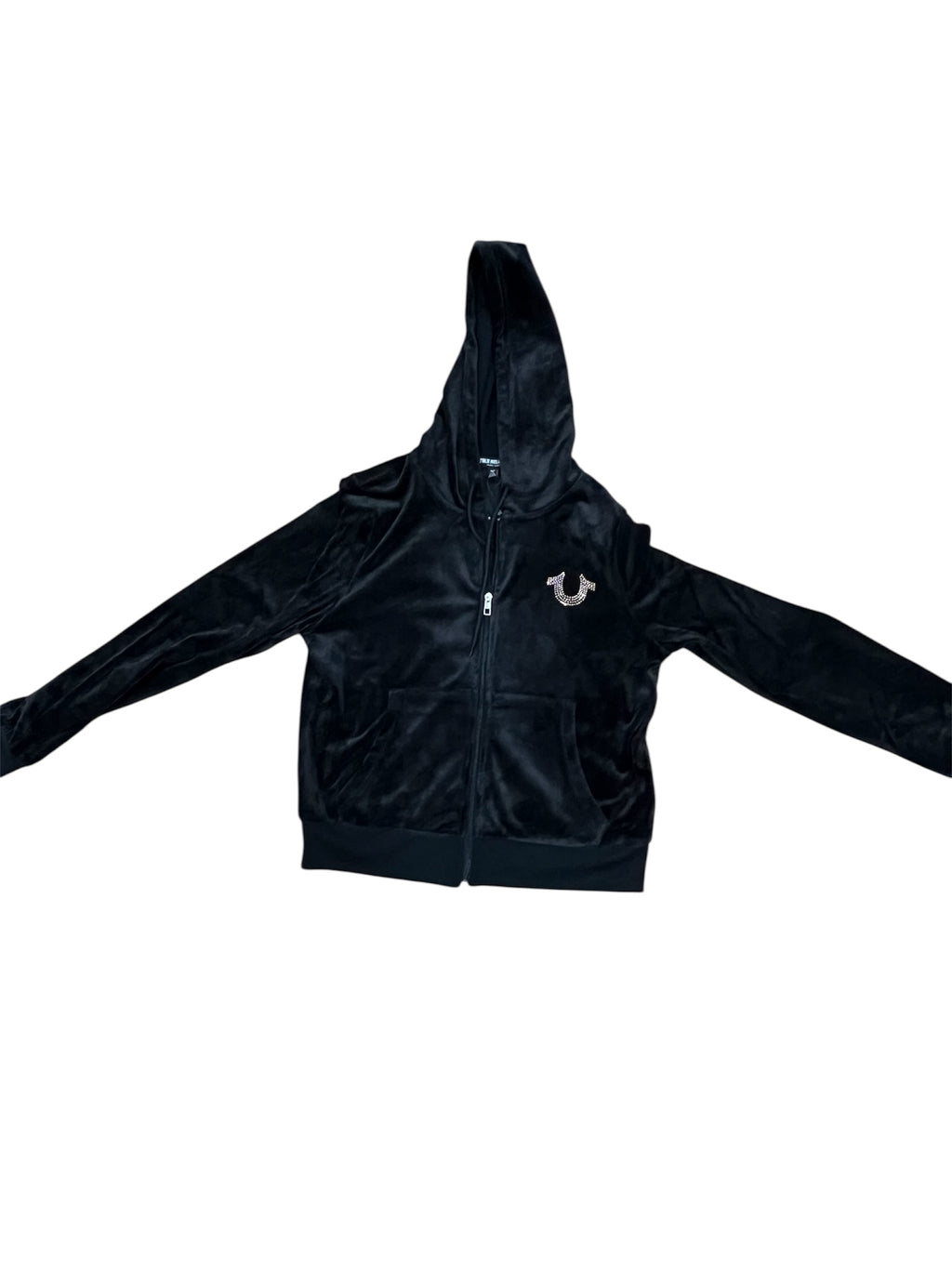 True Religion Black Zipper up Sweater