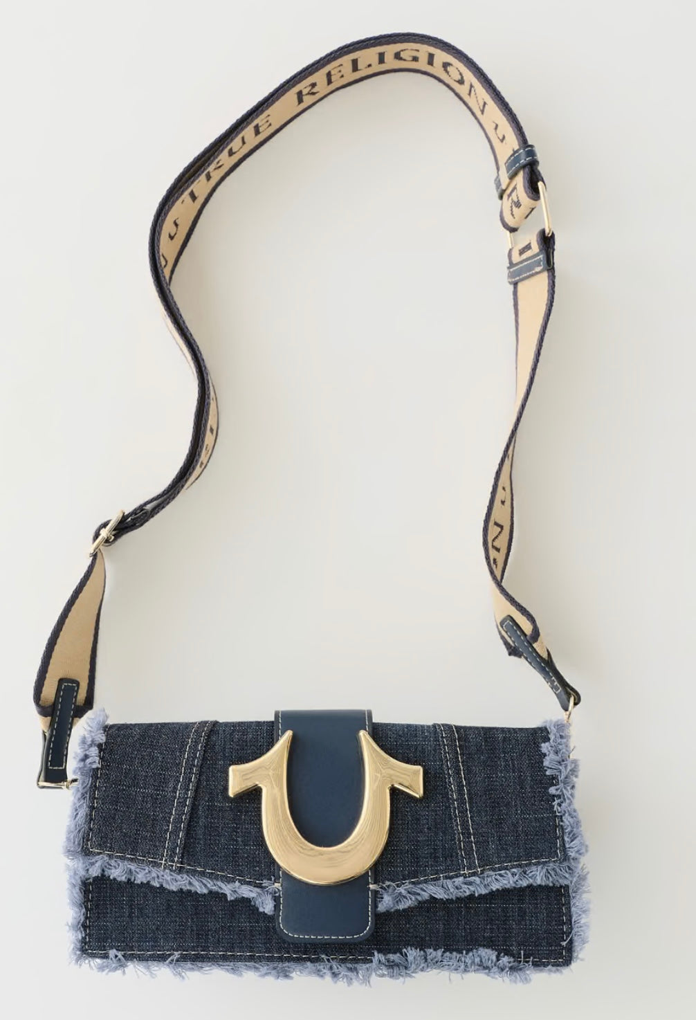 True Religion Black Denim Purse