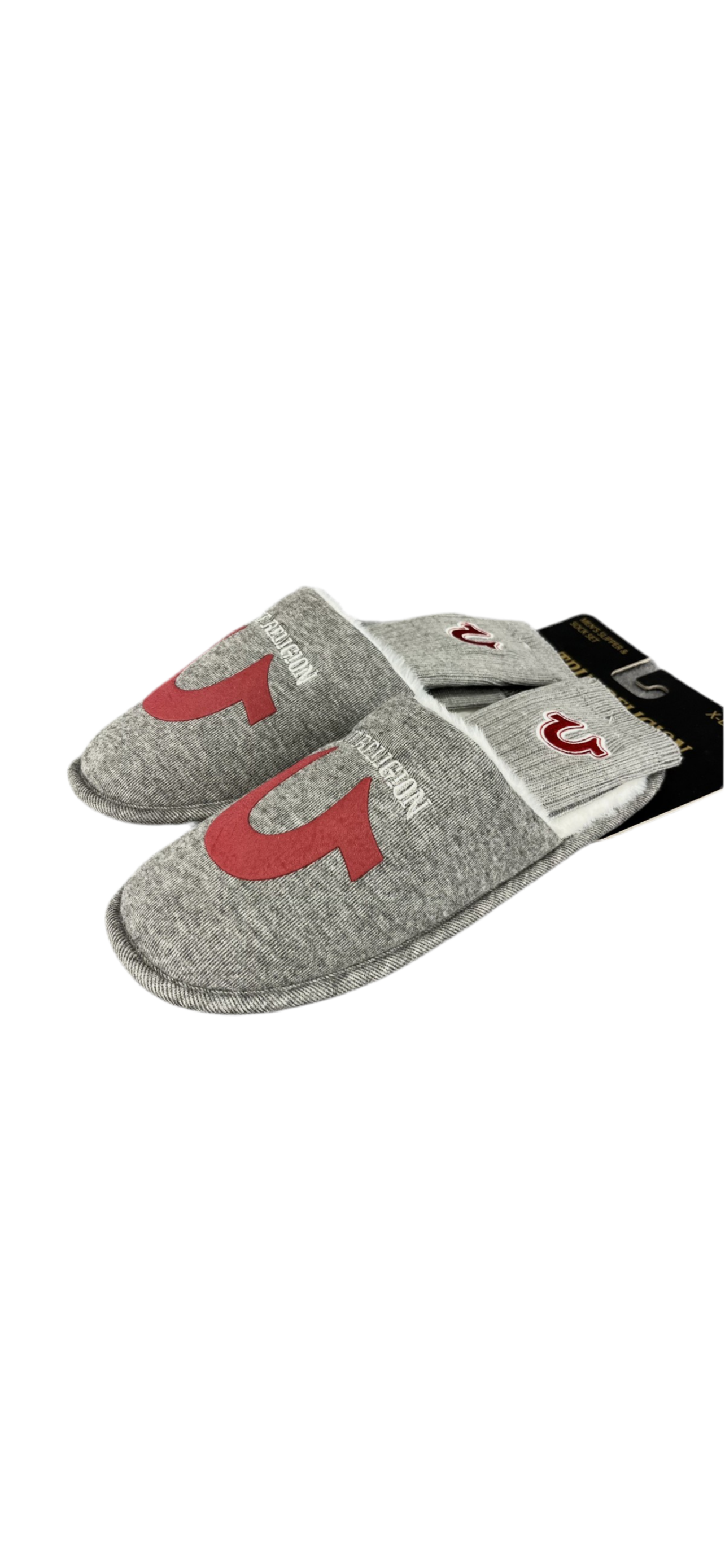 True Religion Men’s Slipper & Sock Set