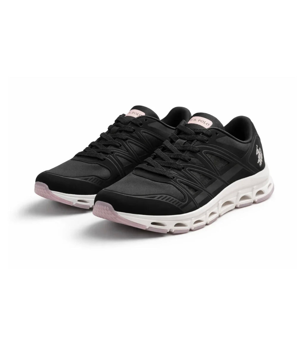 U.S. Polo Women Black Sneakers