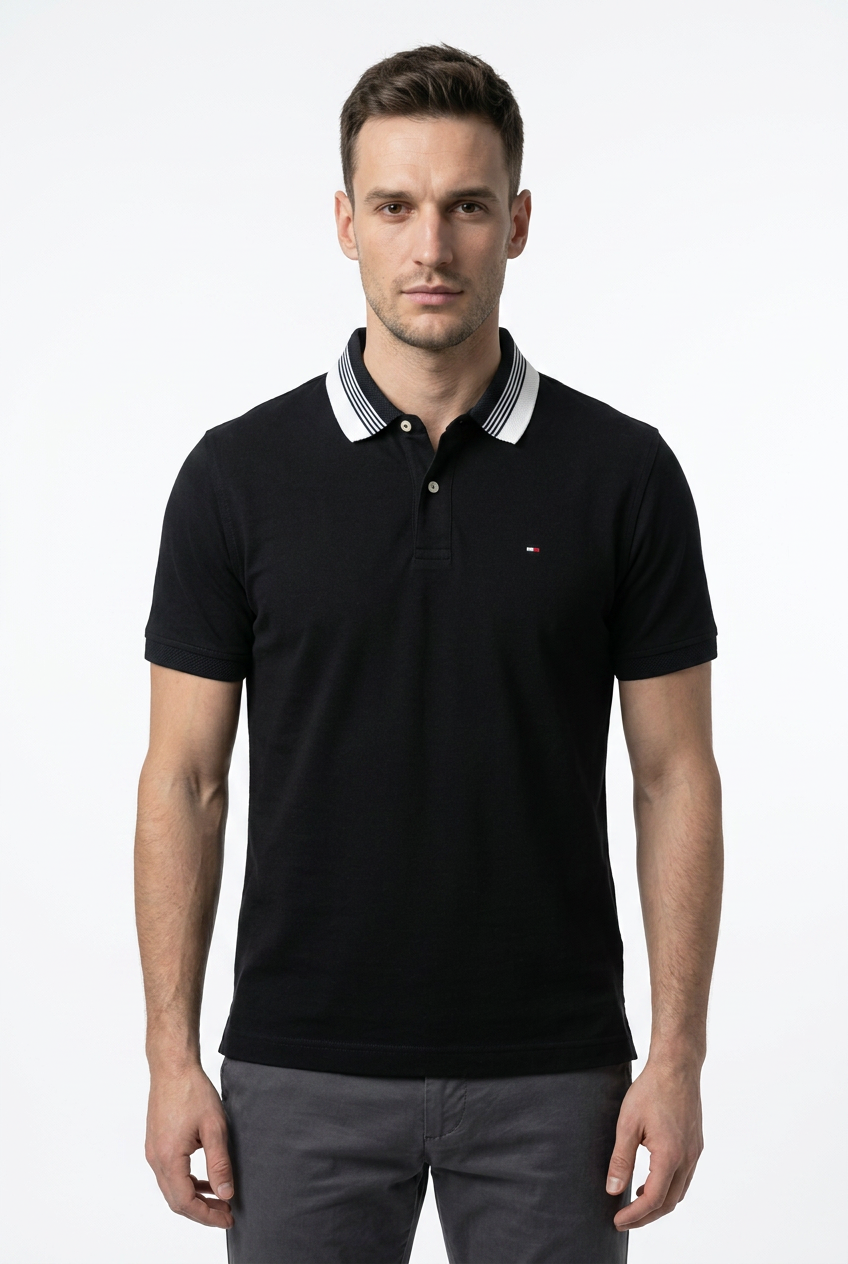 Tommy Hilfiger Black Polo