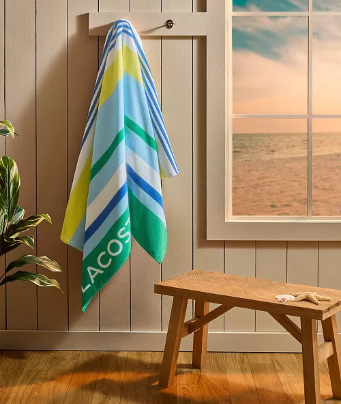 LACOSTE BEACH TOWEL