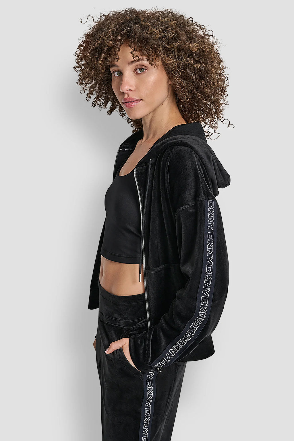 DKNY VELVET TRACKSUIT