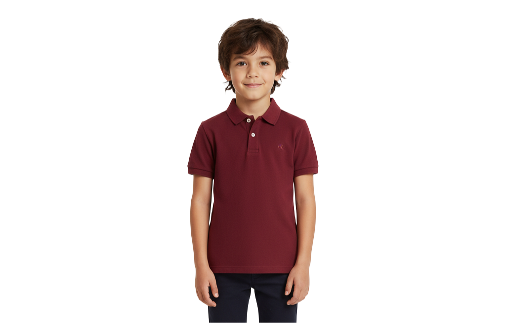 Calvin Klein kids Burgundy Polo