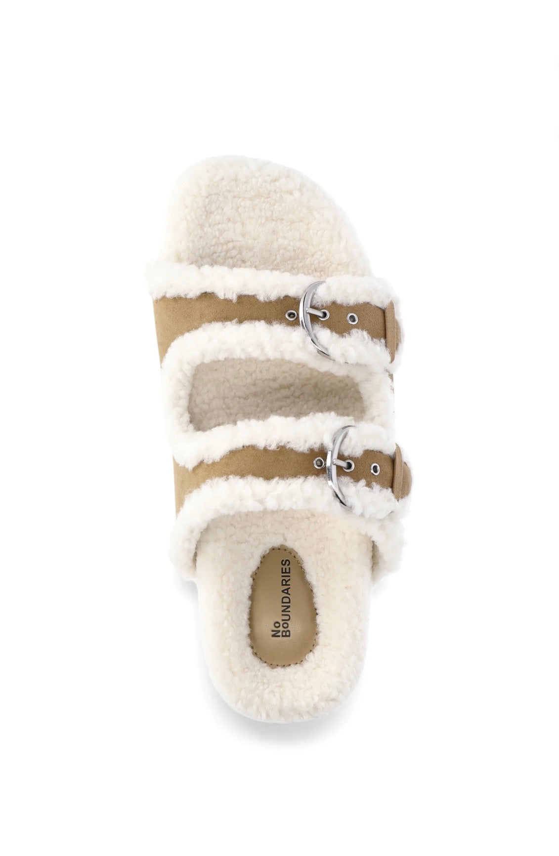 No Boundaries Beige Slides