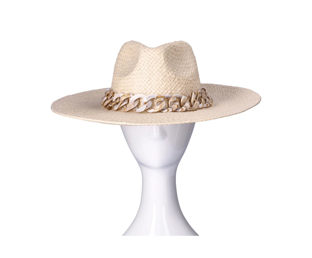 Dble Beige Sun Hat