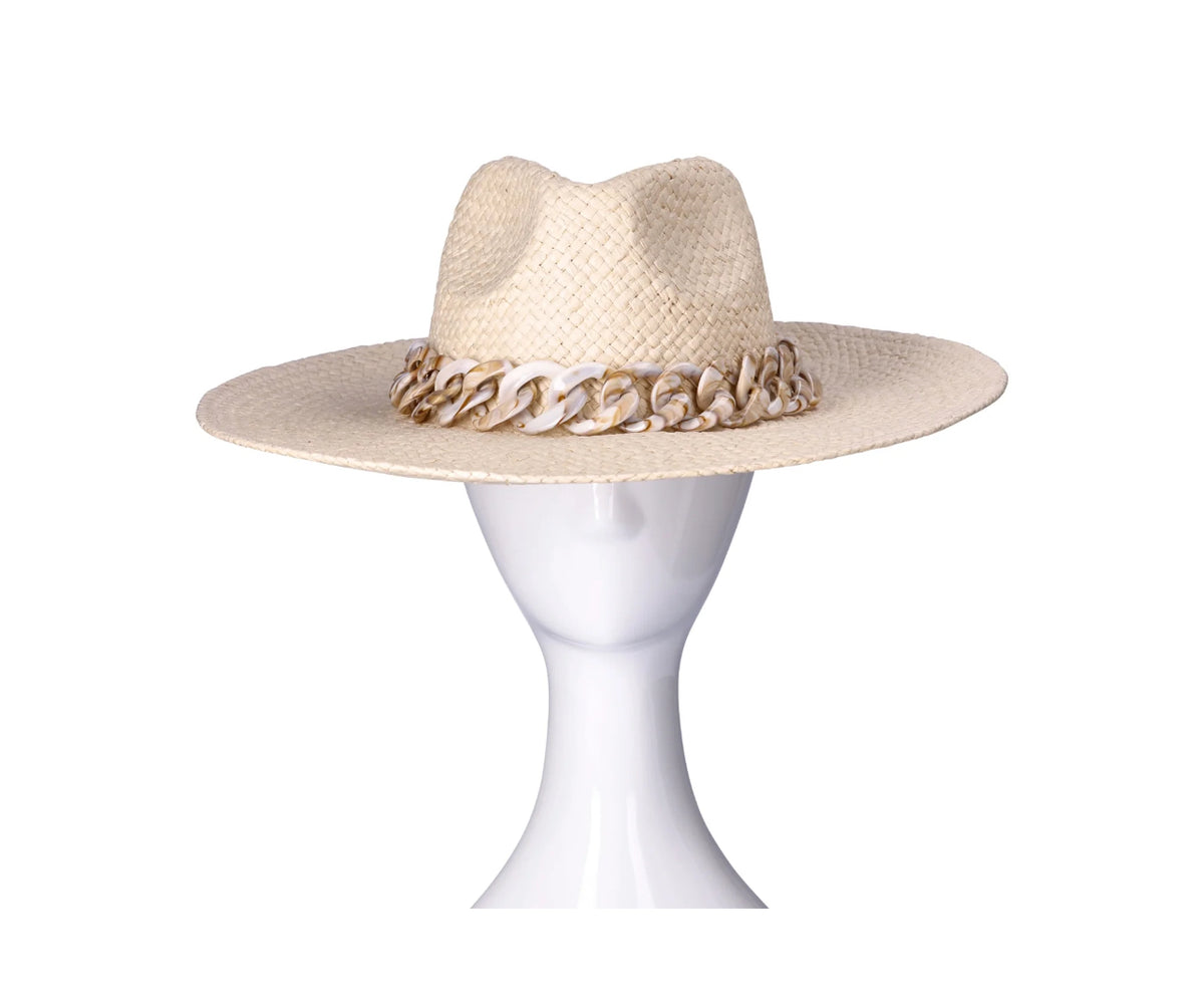 Dble Beige Sun Hat