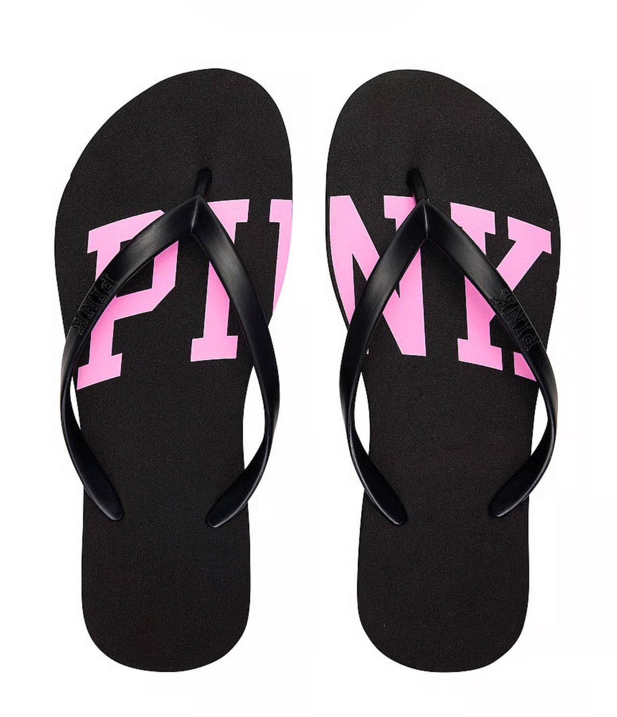 Victoria’s Secret PINK flip flops Black