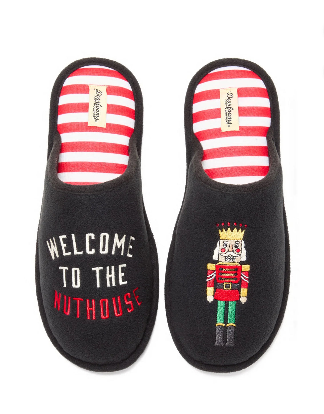 Dearfoams Cozy Comfort Unisex Nut House Novelty Slippers