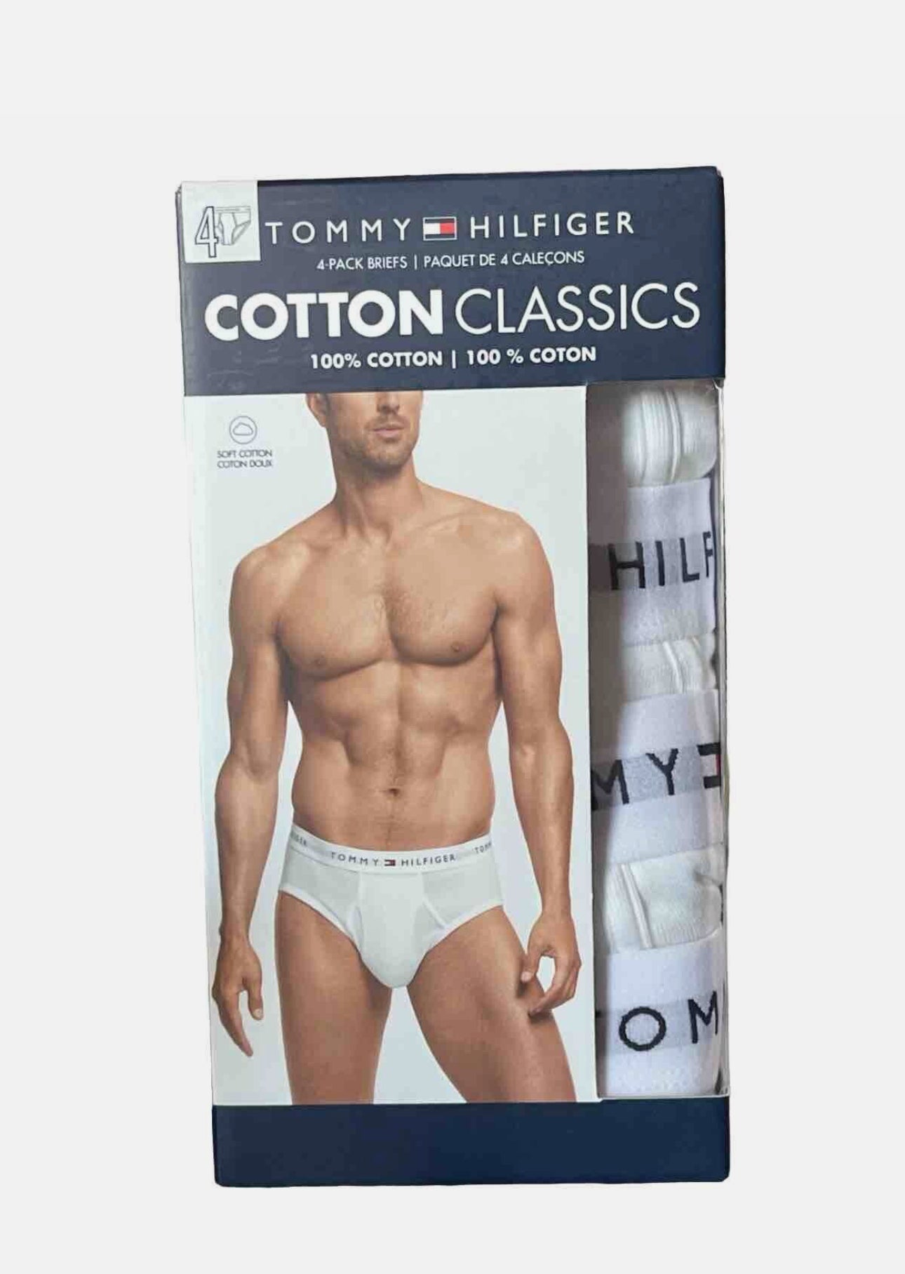 Tommy Hilfiger Mens Classic Briefs Underwear, Classic White, X-Large US