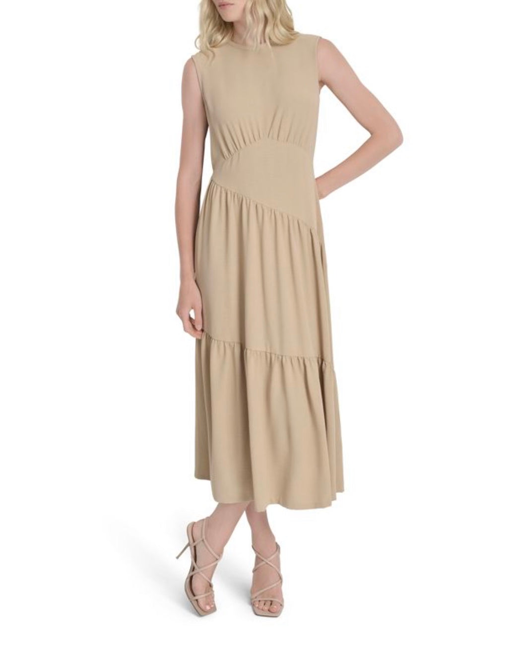 DKNY Women's Dress, Khaki, 4