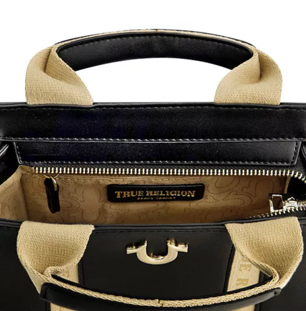 True Religion Black Leather Purse