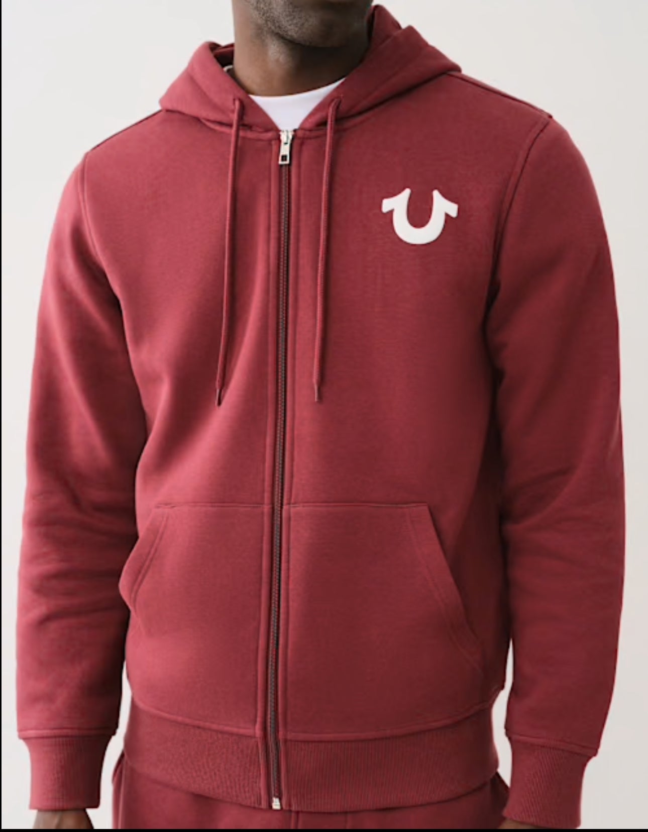 True Religion Zip Up Burgundy Jacket
