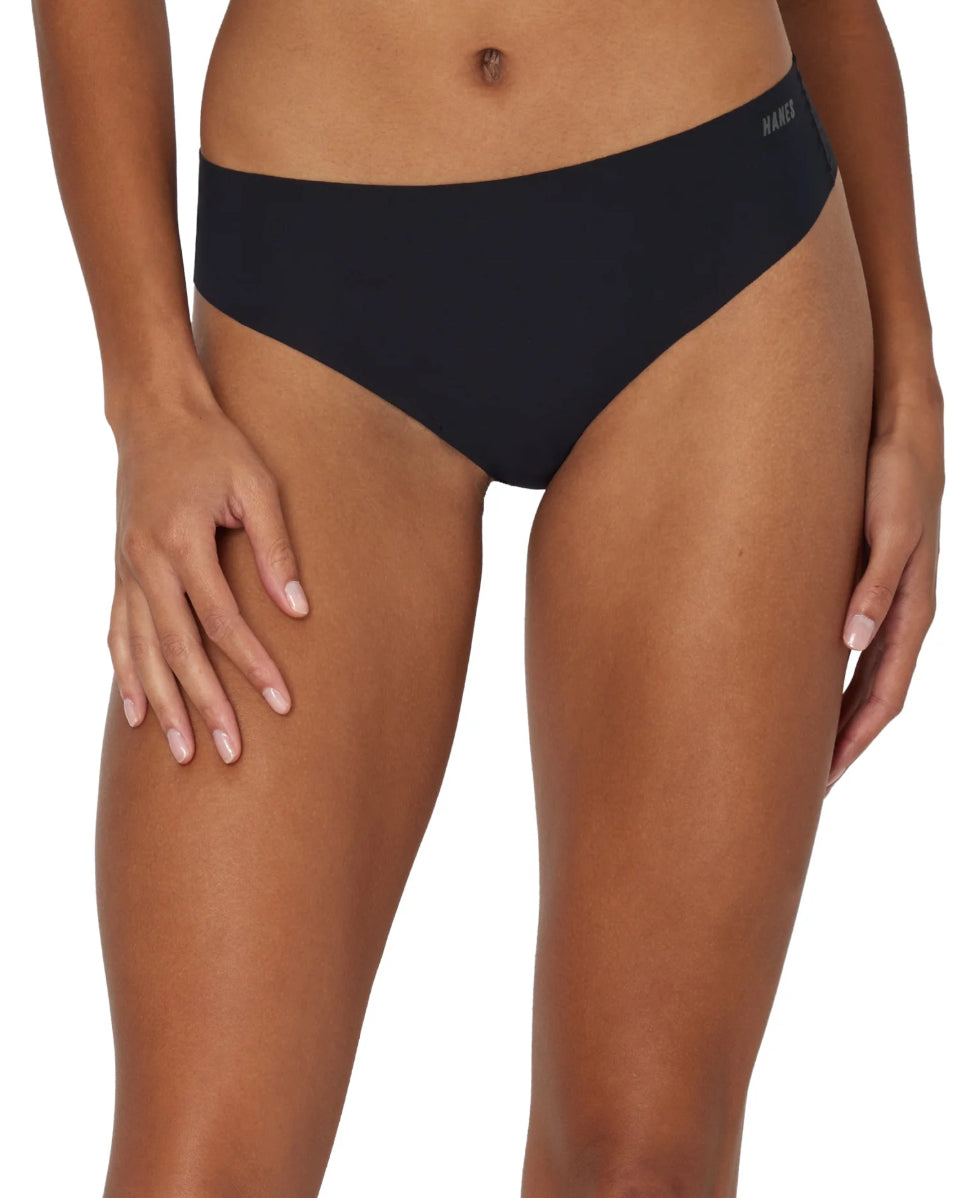 Hanes Moves Women’s No Show Thong Underwear, 3-Pack