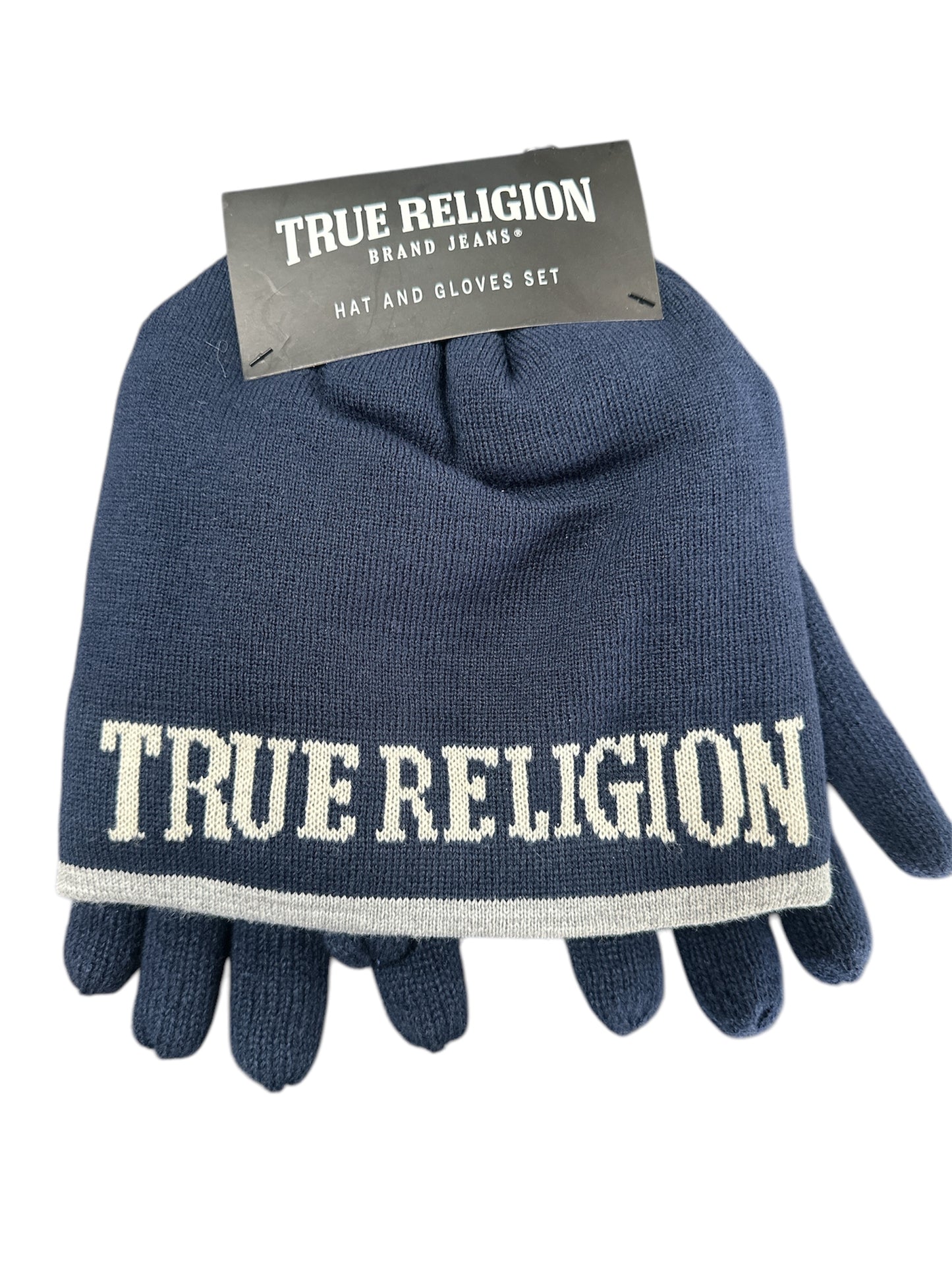 True Religion Hat and Gloves Set