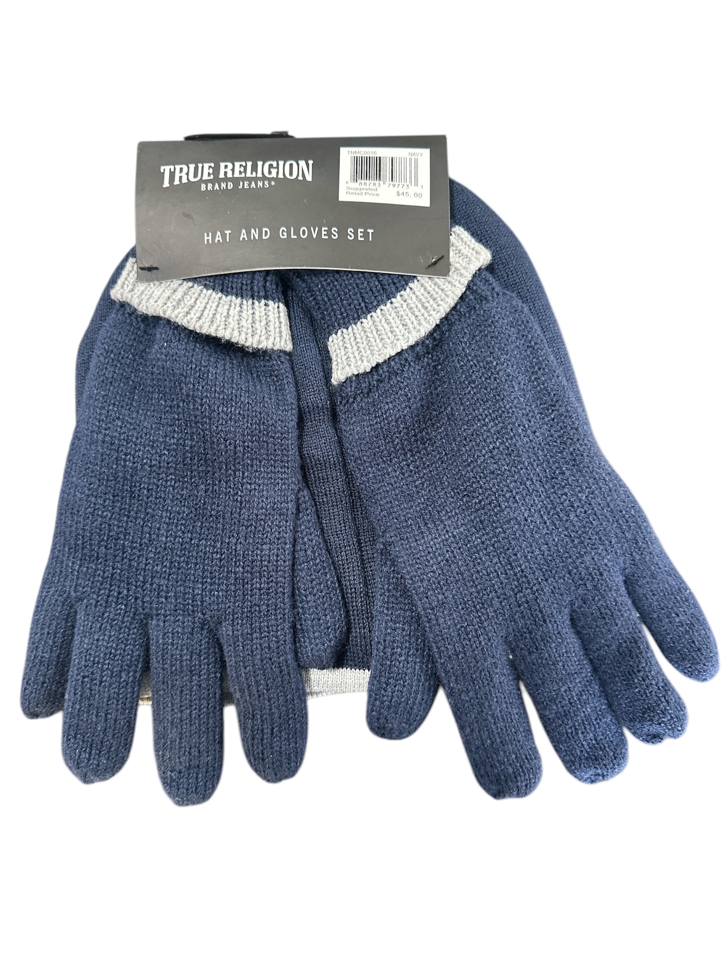 True Religion Hat and Gloves Set