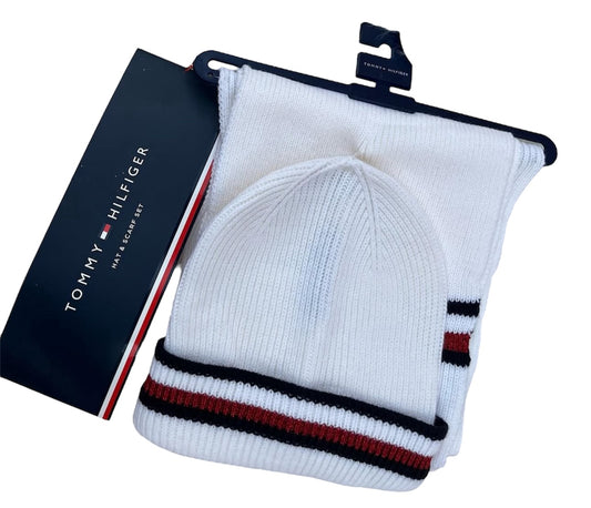 Tommy Hilfiger Scarf and Hat Set