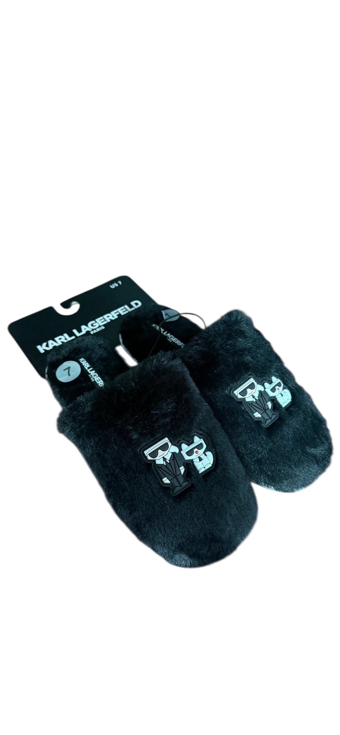 Karl Lagerfeld Black Slippers